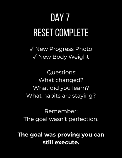 7-DAY DRVN RESET