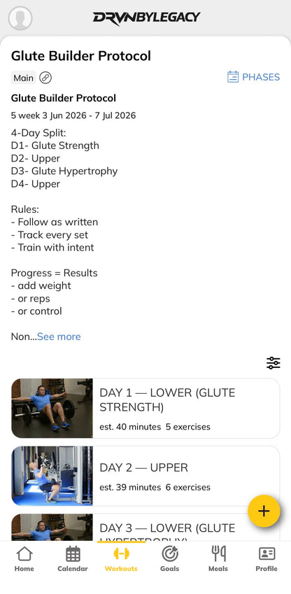 Glute Builder Protocol | Build Bigger, Stronger Glutes
